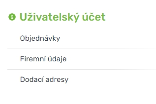Uživatelský účet