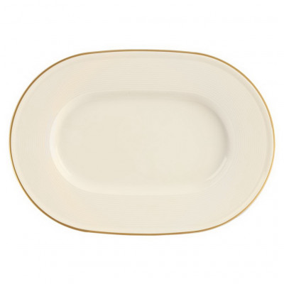 DPS Line Gold Band Oval Plate 31cm