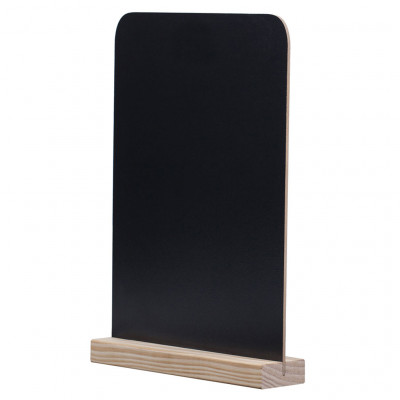 DAG style BLACKBOARD DISPLAY STAND D4 STYLE 21x29 for the table with basis colour PINE