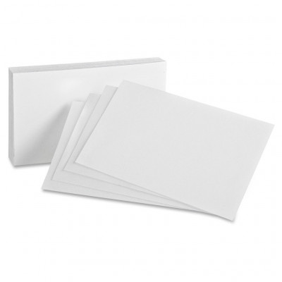 Craster Flow Blank Label Card Uncoated Paper, White 86 × 55 mm