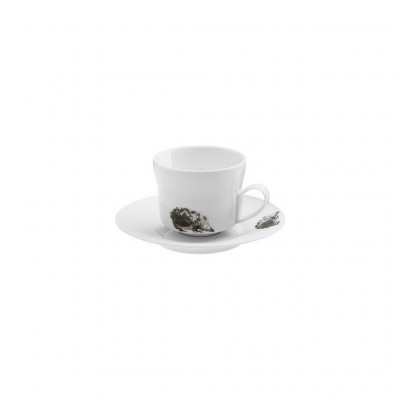 Hering Berlin Piqueur cappuccino cup with saucer Ø91 h75 250ml/Ø165 h23