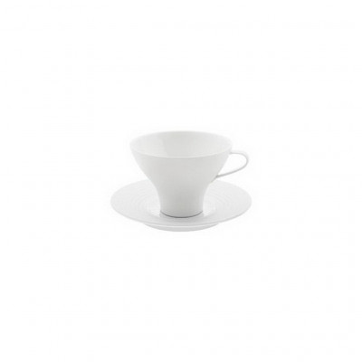 Hering Berlin Pulse coffee/tea cup with saucer Ø110 h80 170ml, Ø165 h23