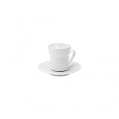 Hering Berlin Pulse coffee cup with saucer Ø69 h84 160ml, Ø160 h21