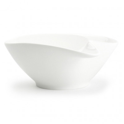 Bonbistro Bowl 18x16xH6,5cm with grip white Flavor