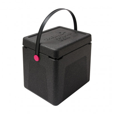 Thermo Future Box Nákupní box černý s růžovými klipy, 360 x 285 x 365