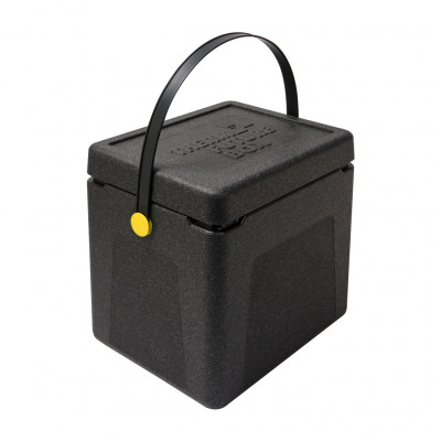 Thermo Future Box Nákupní box černý se žlutými klipy, 360 x 285 x 365