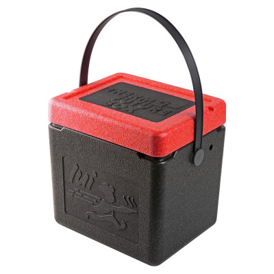 Thermo Future Box Nákupní box černý s červenými klipy a víkem, 330 x 270 x 330