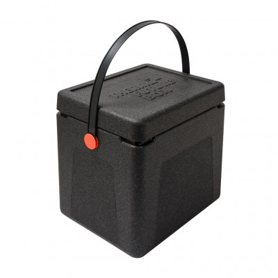 Thermo Future Box Nákupní box černý s oranžovými klipy, 360 x 285 x 365