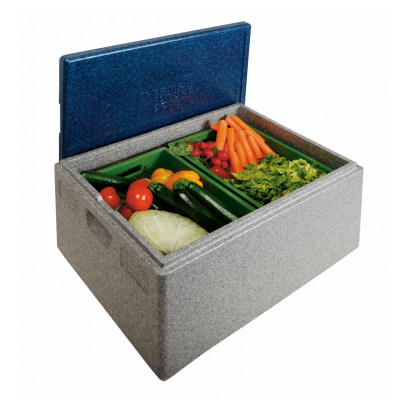 Thermo Future Box ALLROUND Gray, with Blue lid,  685 x 485 x 361
