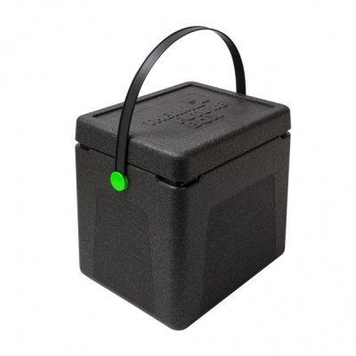 Thermo Future Box Nákupní box černý se zelenými klipy, 430 x 340 x 395