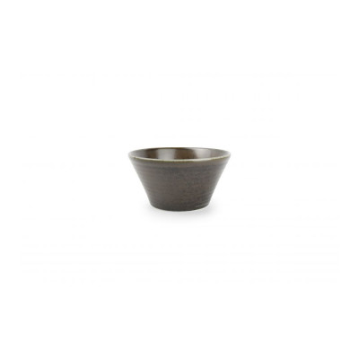 F2D Bowl 13xH6,5cm conical black Line