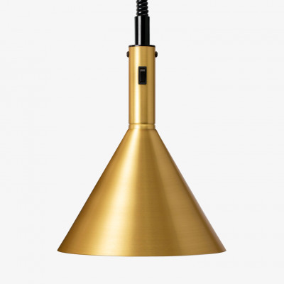 Stayhot Heat Lamp Trattoria 1224, Retractable Cord, Brass