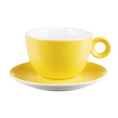 DPS Yellow Bowl Shaped Cup 12oz/34cl