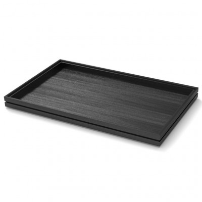 Craster Flow Black 1.1 Tray Black, Lacquered 530 × 325 × 40 mm