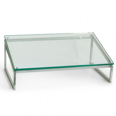 Craster Flow Clear Glass 1.1 Plinth Glass, Clear 530 × 325 × 20 mm