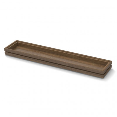 Craster Flow Walnut 3.9 Tray Walnut, Lacquered 530 × 108 × 40 mm