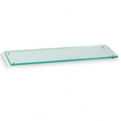 Craster Flow Clear Glass 2.4 Plinth Glass, Clear 530 × 162.5 × 20 mm