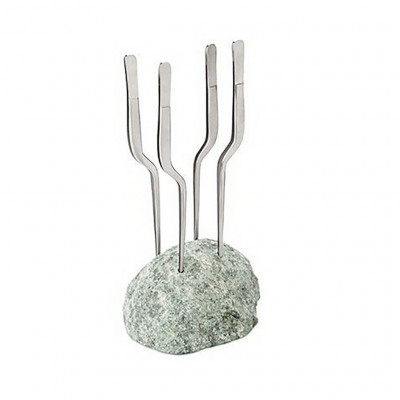 100% Chef Green Rock Skewer Support fits 4 18x12x5cm