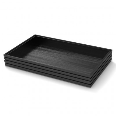 Craster Flow Tall Black 1.1 Tray Black, Lacquered 530 × 325 × 75 mm