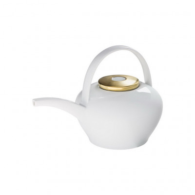 Hering Berlin Polite Gold teapot with handle Ø170 h193 1600ml