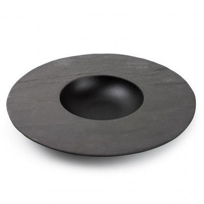 CHIC Deep plate 20/9xH2,5cm black Livelli